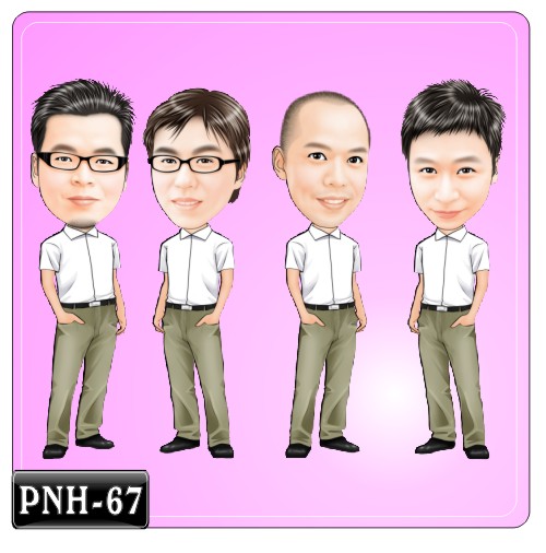 Q版多人漫畫 PNH-67  雄中Q版畫